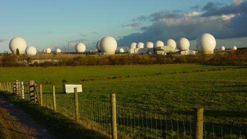 Radomes at Menwith Hill